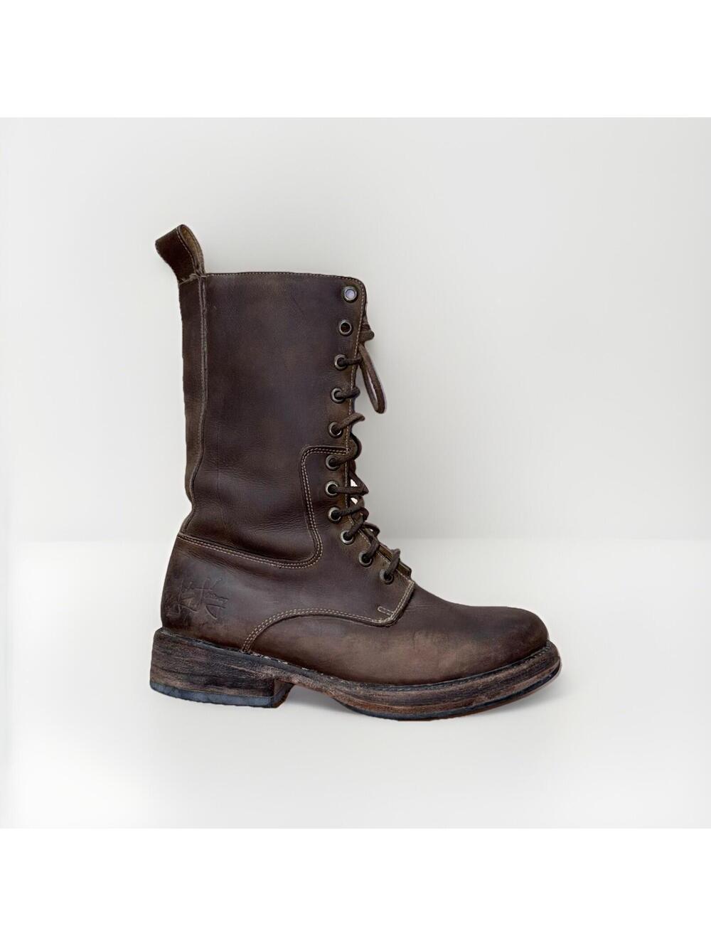 John Fluevog Kings Edmund Brown Leather Men’s 4 D Women’s 5.5 Lace Up Shoes